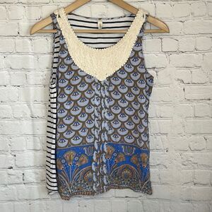 Tiny by‎ Anthropologie Women’s Tank Top with Lace size xs